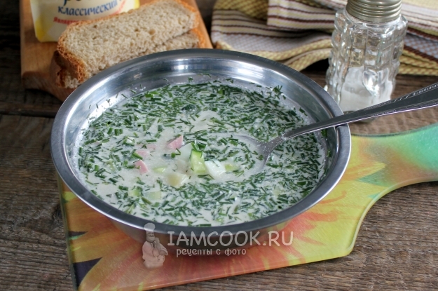 Рецепт окрошки на воде с майонезом и уксусом