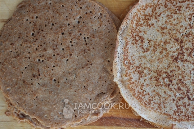 Фото полбяных блинов на воде