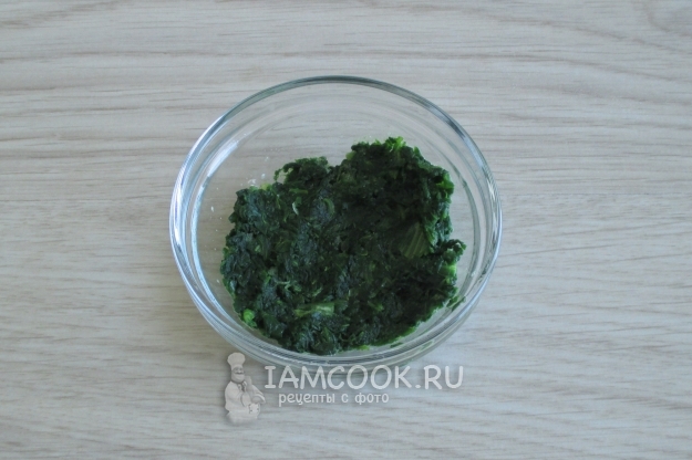 Разморозить шпинат