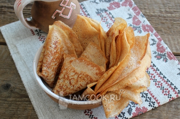 Рецепт блинов из полбяной муки