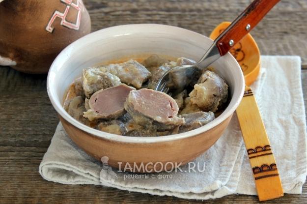 Фото желудков индейки в мультиварке