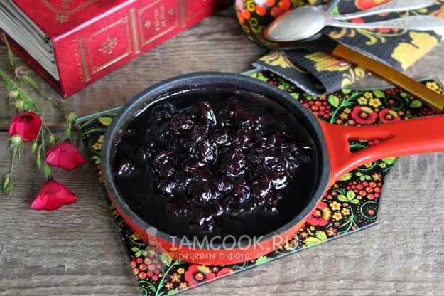 Рецепт варенья из замороженной вишни на сковороде