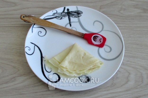 Готовый блин в микроволновке