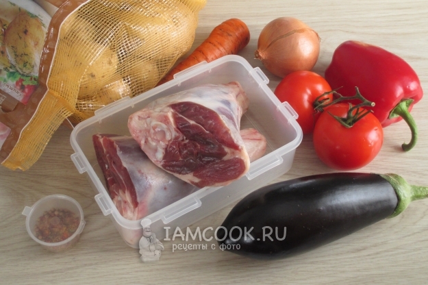 Ингредиенты для чанахи в мультиварке