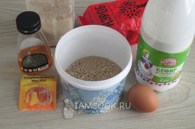 Ингредиенты для кекса по Дюкану в микроволновке в кружке