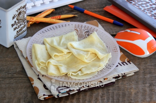 Рецепт блинов в микроволновке