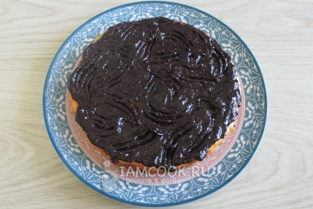 Фото творожной запеканки с черникой