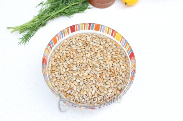 Замочить семечки в воде