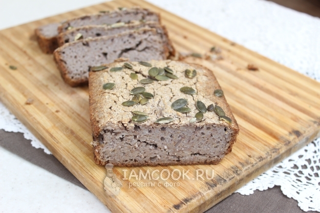 Фото хлеба из зеленой гречки