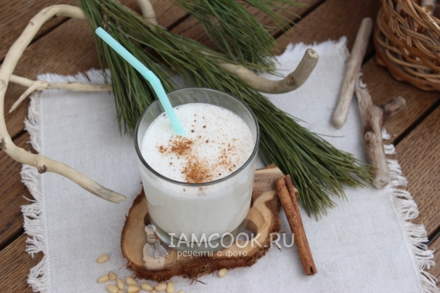 Фото молока из кедровых орехов