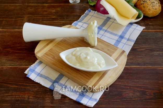 Взбить майонез блендером