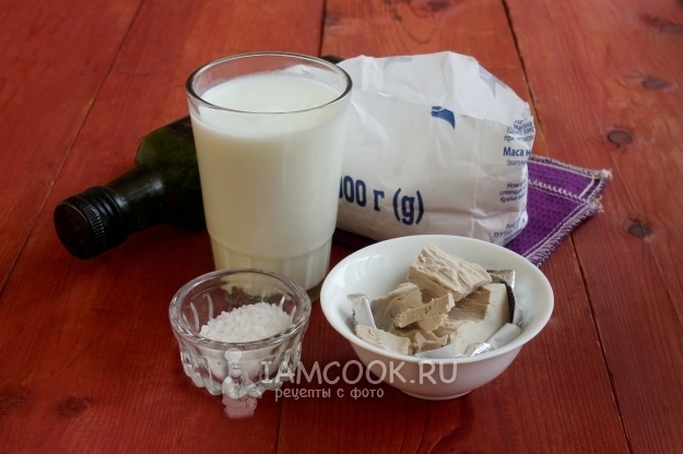 Ингредиенты для теста для пиццы на живых дрожжах (+пицца)