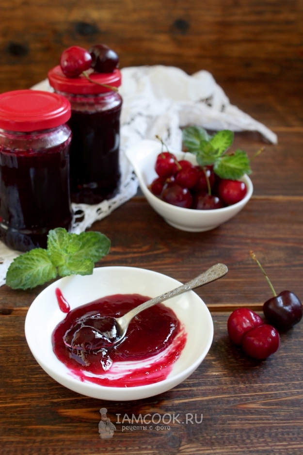 Рецепт джема из черешни без косточек