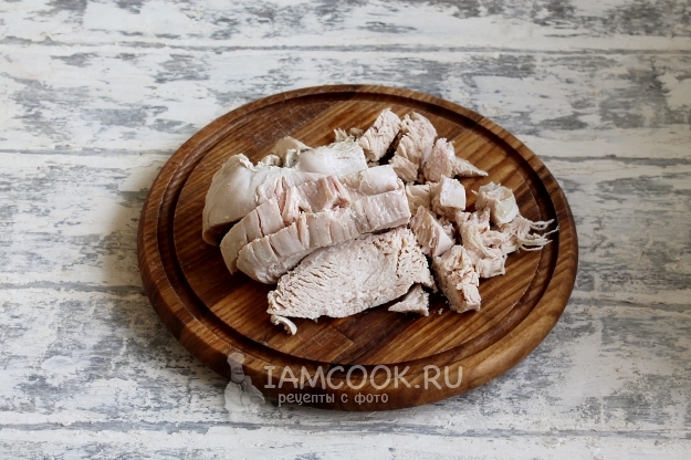 Порезать куриное филе