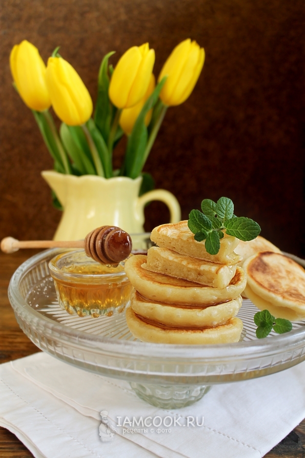 Рецепт пышных оладий на прокисшем кефире
