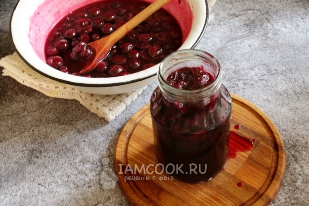 Положить варенье в банку