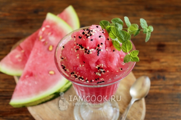 Рецепт арбузного льда
