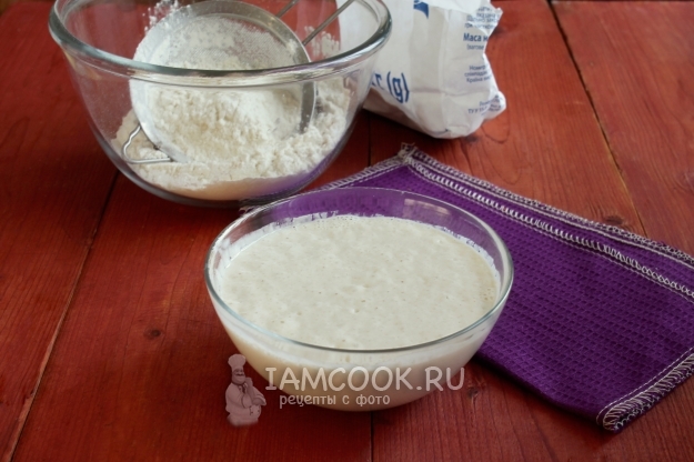 Готовая опара