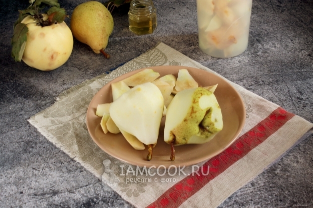 Почистить груши