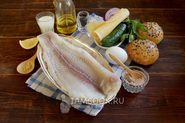 Ингредиенты для котлеты для фишбургера