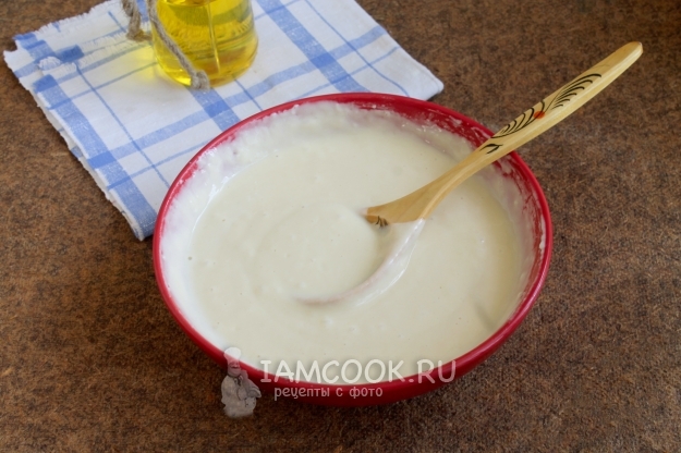 Размешать тесто