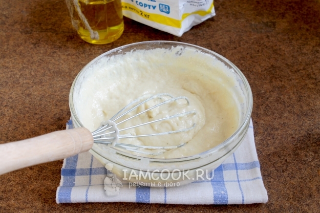 Размешать тесто