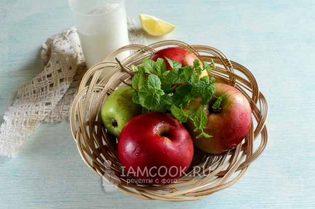 Ингредиенты для яблочного джема в хлебопечке на зиму