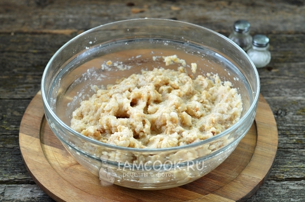 Размешать фарш