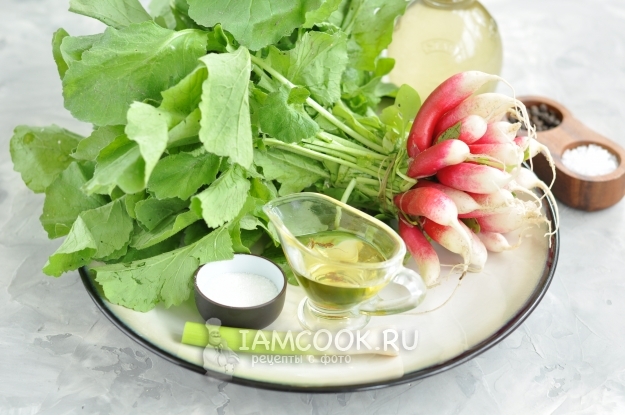Ингредиенты для маринованного редиса (редиски) быстрого приготовления