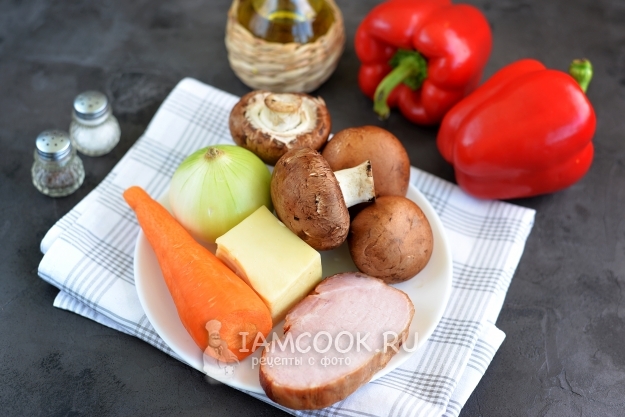 Ингредиенты для лодочек из перца