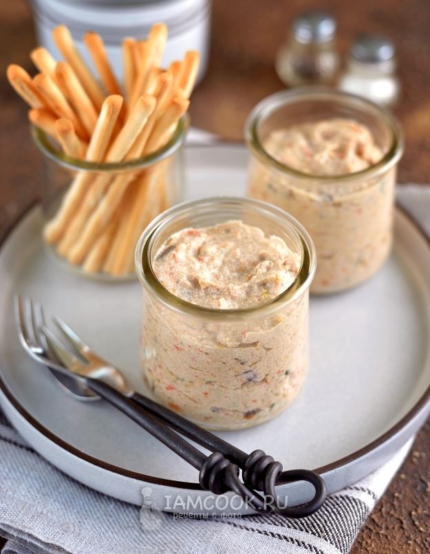 Рецепт паштета из жареных баклажанов с творогом