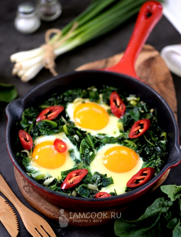 Рецепт зелёной Шакшуки