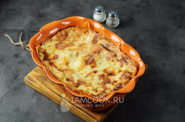 Фото лазаньи с грибами и сыром