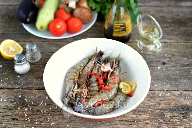 Замариновать креветки
