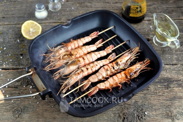 Пожарить креветки