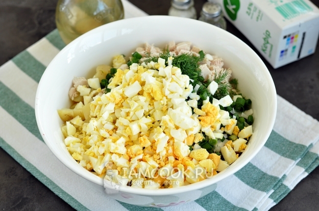 Положить яйца