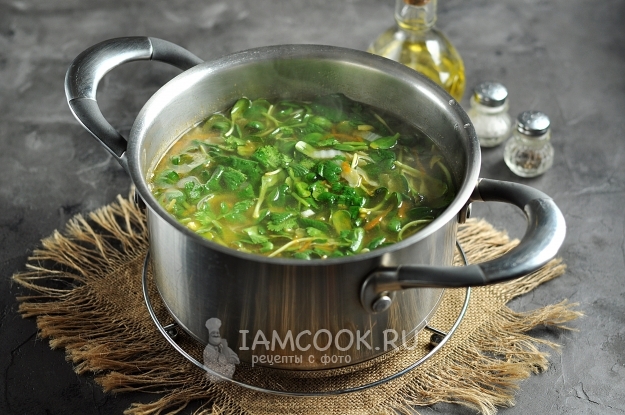 Положить проростки в суп