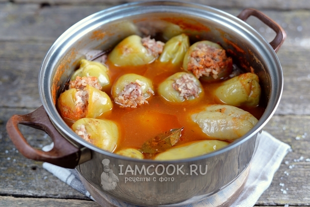 Потушить перцы