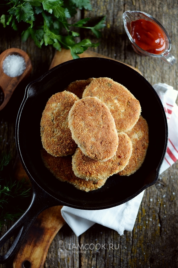 Рецепт рыбных котлет по-фламандски