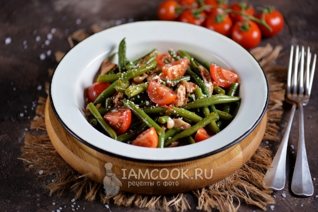 Рецепт приготовления стручковой фасоли с беконом