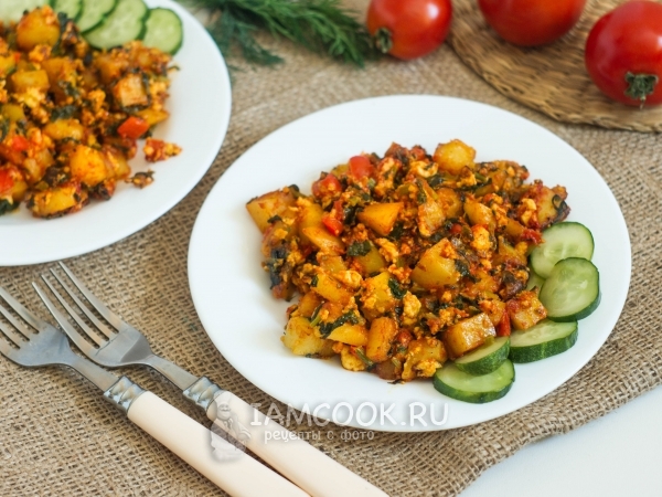 Овощи с паниром, рецепт с фото