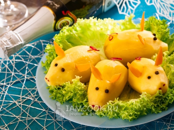Свинка из картошки, рецепт с фото