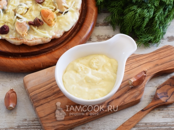 Белый соус для пиццы, рецепт с фото