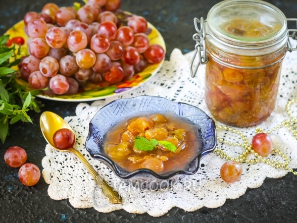 Варенье из винограда с косточками на зиму, рецепт с фото