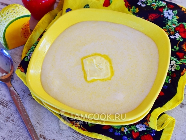 Кукурузная каша на молоке для детей (жидкая), рецепт с фото