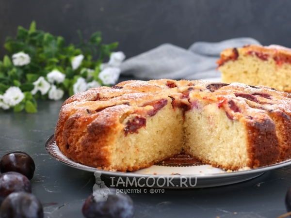 Бретонский пирог со сливами, рецепт с фото