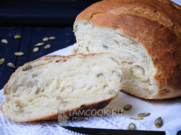 Хлеб с тыквенными семечками, рецепт с фото