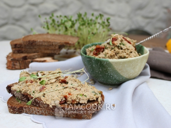 Паштет из семян подсолнуха, рецепт с фото