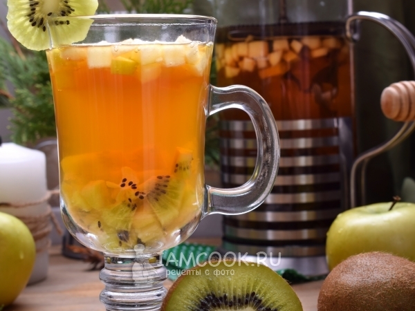 Зеленый чай с киви, рецепт с фото