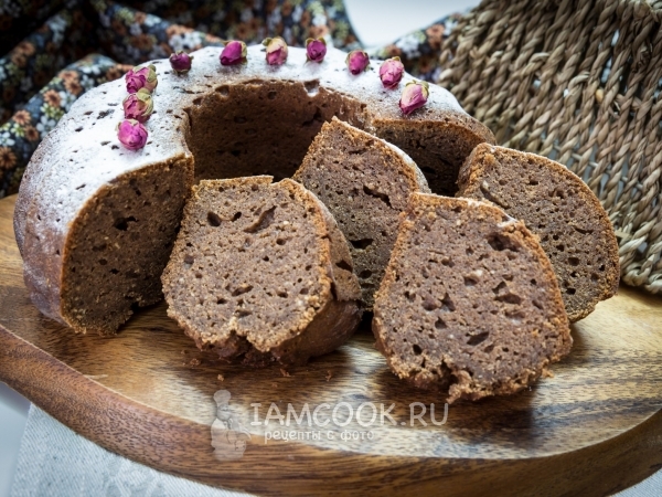 Творожный кекс с черемуховой мукой, рецепт с фото